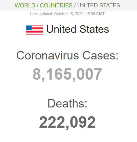 the_resistor's tweet photo. @realDonaldTrump 8,165,007 INFECTED / 222,092 DEAD Americans
WHERE is Your Humanity?
WHERE is Your Sympathy?
WHERE is Your Empathy?
WHERE is Your Duty?
WHERE is Your Leadership?
@realDonaldTrump hasn't offered ONE WORD of CONDOLENCES to their Families
NOT ONE WORD
#TheTrumpVirus🦠💀⚰️ https://t.co/BhbCv6EWx5