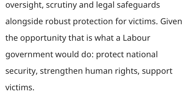 How will the CHIS Bill “strengthen” human rights? All  @ConorMcGinn’s article does is claim (dubiously) that it won’t undermine them. But how does it actively strengthen them, and if it won’t, why say so?