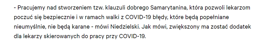 ObserwatorXY's tweet photo. Klauzula dobrego Samarytanina.
Wklejam za #gazetapl, bo niektórzy nie wierzyli 😉
Uwierzcie. To rząd PiS. https://t.co/ofRIwyiFGo