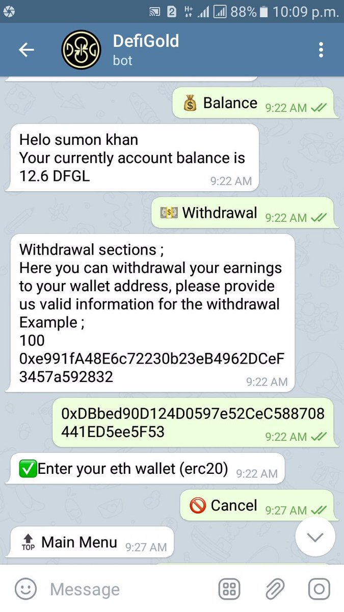 Rahim55511's tweet photo. @Defigold @ProBit_Exchange @Hotbit_news @CoinTigerEX @binance @BitMartExchange @OKEx My Telegram Username : @Rak178

Withdraw Amount : 12.6

ETH Address :0xDBbed90D124D0597e52CeC588708441ED5ee5F53 https://t.co/jN0qwEbdog