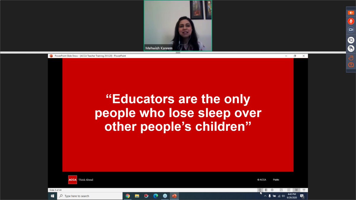 MehwishKareem's tweet photo. Thrilled to be one of the international facilitators for 'Getting ready to teach in the ‘New Normal’ – Mastering the post-pandemic pedagogy', a #FreeOfCost #TeacherTrainingWorkshop by @ACCA_PK.
#HappyStats👇
▶️2,106 educationists
▶️87+ cities
▶️15+ countries
▶️1,319 attendees https://t.co/EXHQcubtx9
