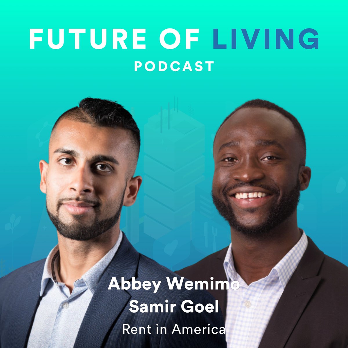 FutureLivingPod's tweet photo. 🎙 Season 3️⃣ Episode 7️⃣

🚪 Rent is on many American's minds right now – can those concerns be eased for both renters &amp; landlords? @getesusu's Abbey Wemimo &amp; Samir Goel enlighten us.

🎧
Spotify: https://t.co/Zpx8HgvjOz
Apple: https://t.co/efzW2OenxS
More: https://t.co/sSADwRh7eD https://t.co/H99FiVXwoX