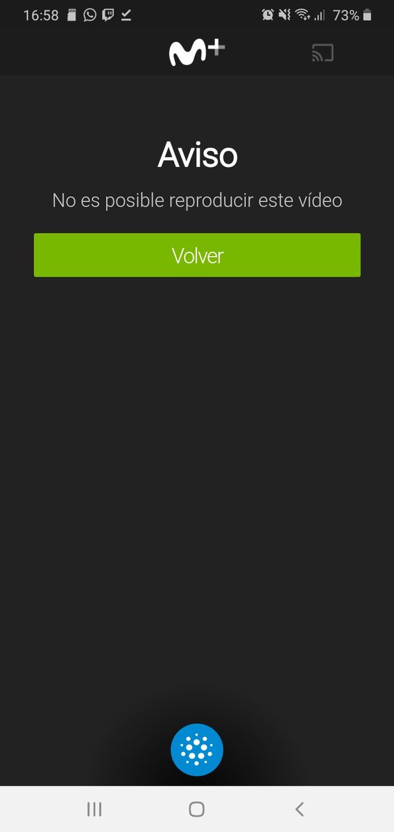 11Andreeaa's tweet photo. @MovistarPlus @movistar_es no puedo visualizar contenido desde la aplicación. ¿Podeis ayudarme? https://t.co/y9Za4yE6hW