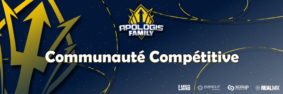 ApologisFamily's tweet photo. Chez Apologis Family on est en pleine refonte graphique ! Du coup que pensez-vous de notre nouvelle bannière twitter ?
Merci @Hug0Light pour ton travail de qualité ! #ApologisInside🔱 https://t.co/tFTHa7qxKZ