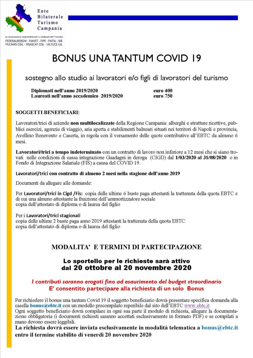 Il lavoro paga!!!! DA LEGGERE ATTENTAMENTE PER GLI OPERATORI DEL SETTORE TURISMO! <a href="/CampaniaUIL/">UIL Campania</a> <a href="/uiltucs/">UILTuCS Uil del Terziario</a> Un risultato importante per il settore in questo momento così difficile! #sudalavoro #turismo #COVID__19 #COVID #uiltucs #guideturistiche #stagionali #campania #napoli