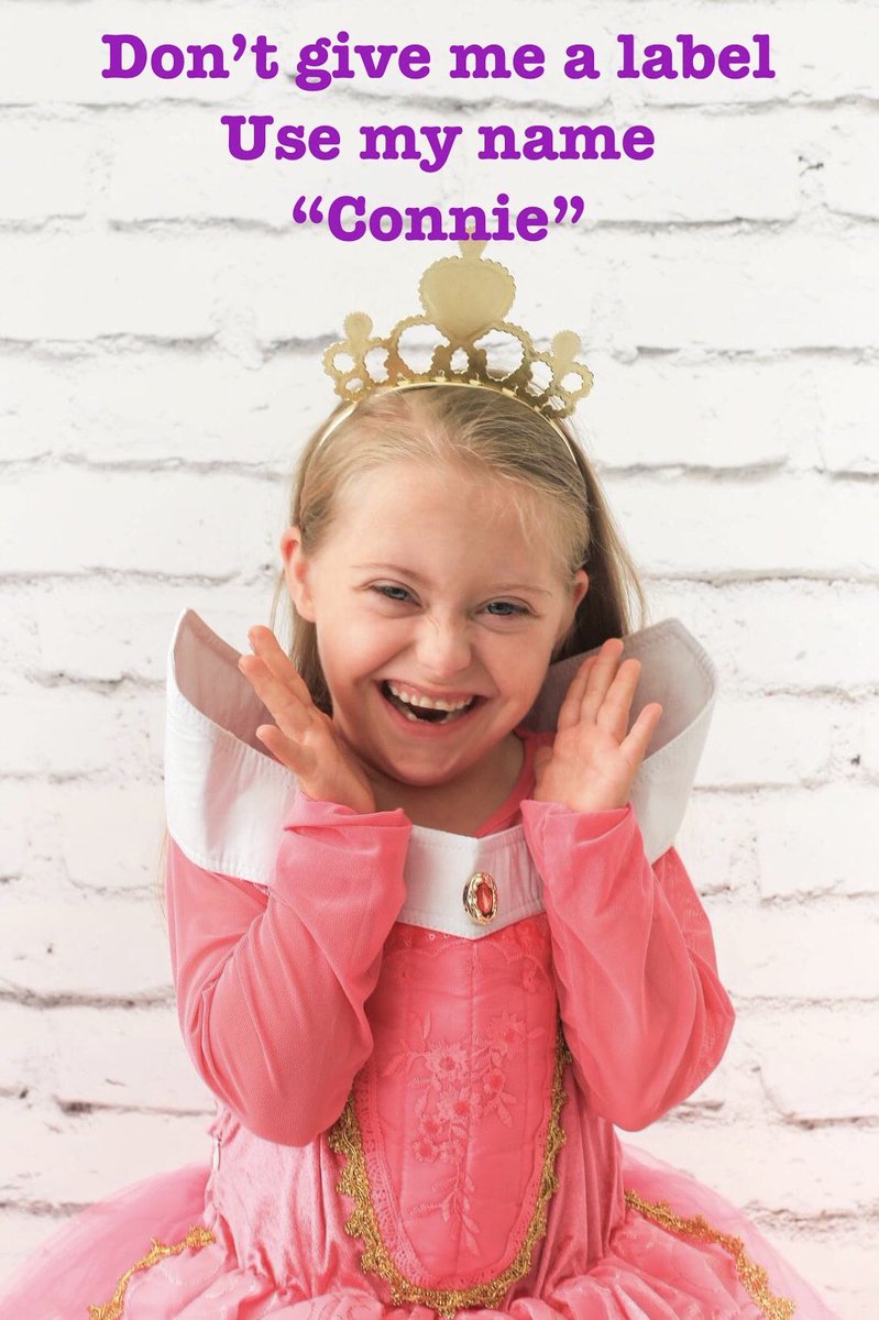 Jul1eBr1tton's tweet photo. #notalabel #labelsareforclothes #iamconnie #model #DownSyndromeAwarenessMonth #disney #princess https://t.co/q51r2xicgb