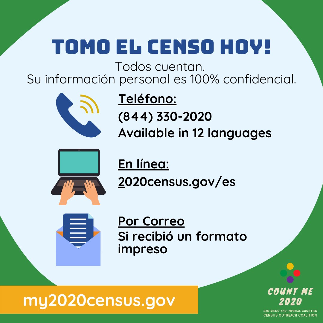 countme2020's tweet photo. Today is the LAST DAY to be counted in the #2020census. #BeCounted https://t.co/Z5KEIOjIiS