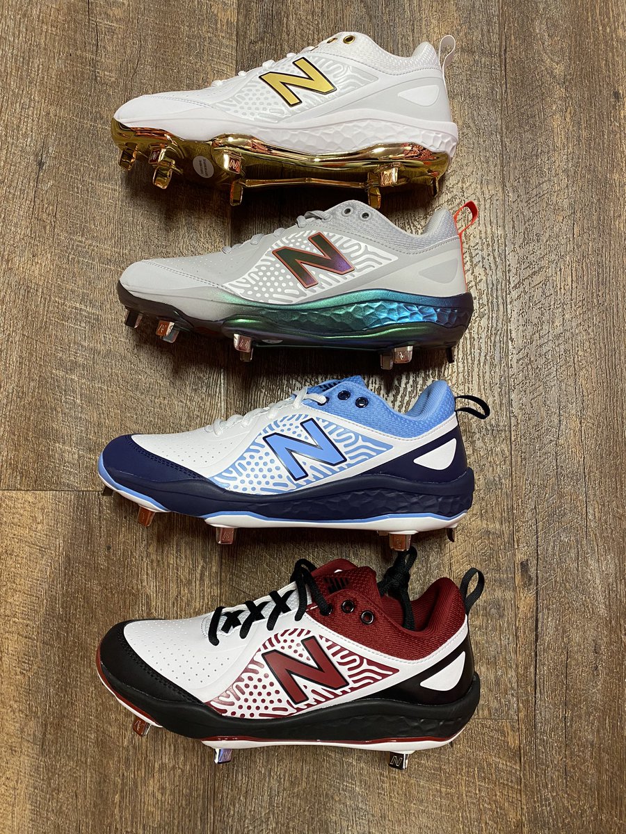 colorful softball cleats