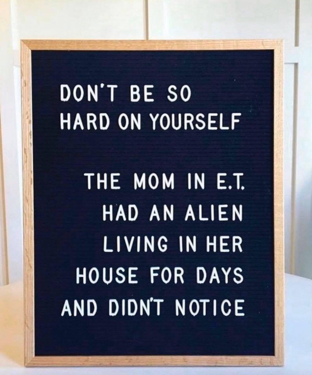 Hey, moms... #YouAreDoingGreat #ET 🙂