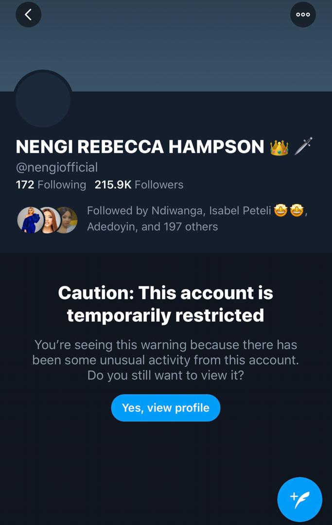 lammiepearl's tweet photo. Nengi is about to loose her account 😭😭😭😭😭😭😭😭😭😭 @jack  please verify @nengiofficial 
Ninja's please help me retweet aggressively nengi must not loose her account ooooo🙏🏼🗣️🙏🏼🙏🏼🗣️ https://t.co/TG3SoI9bPg