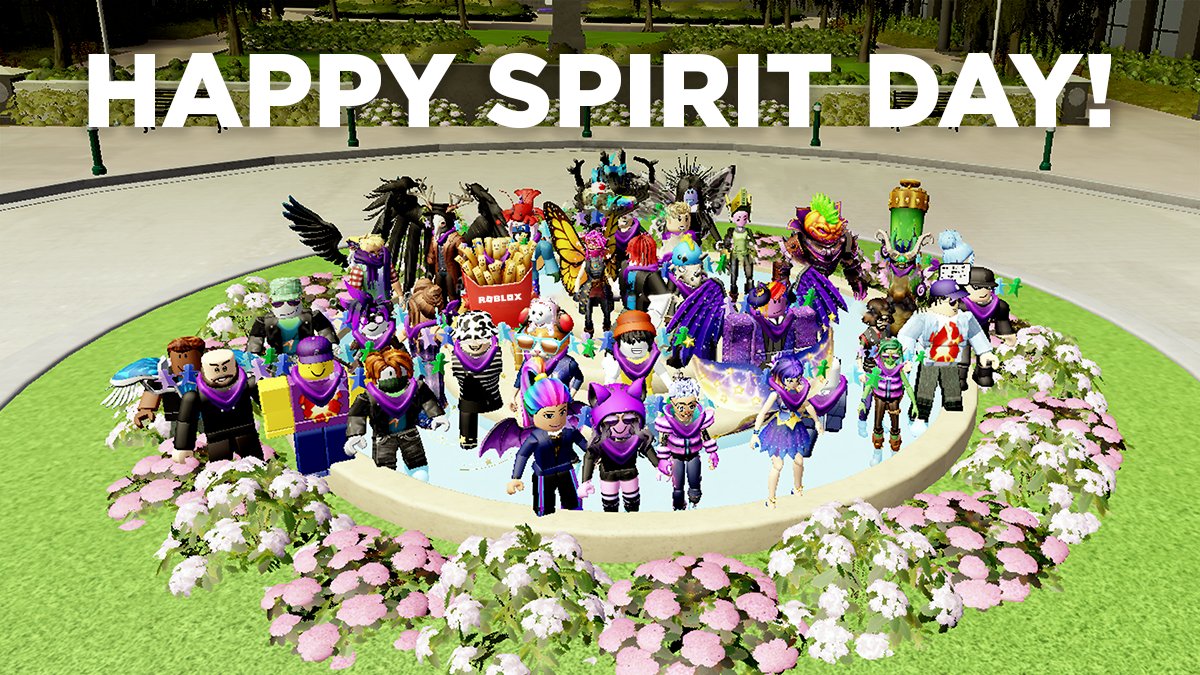 Roblox On Twitter To You From All Of Us Happy Spirit Day Spiritday - roblox day