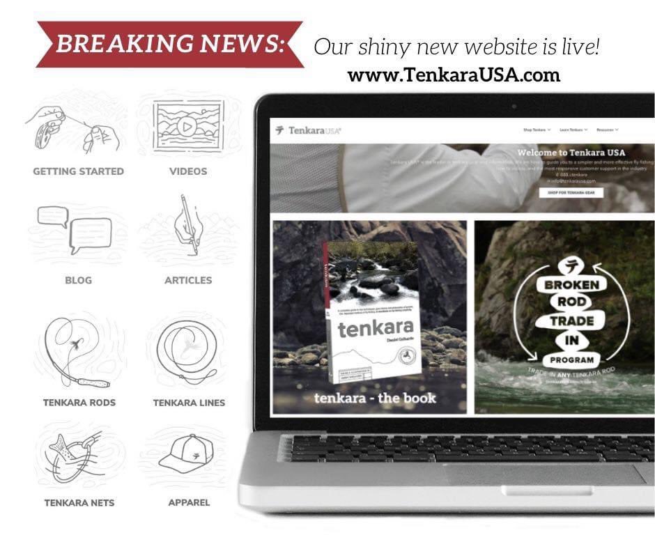 Come see our new website! Very excited as it will make it easier to find the good content we have created over the years and to browse the #tenkara gear we make. Tenkarausa.com