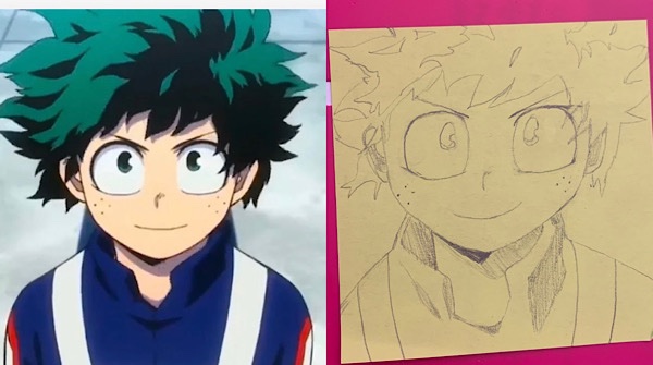 AnimePopChick's tweet photo. So Iโm bored in a meeting and decided to try to sketch Deku!
#bored #myheroacademia #mha #deku #MidoriyaIzuku #stickynotesketch https://t.co/nafZHyEUC2
