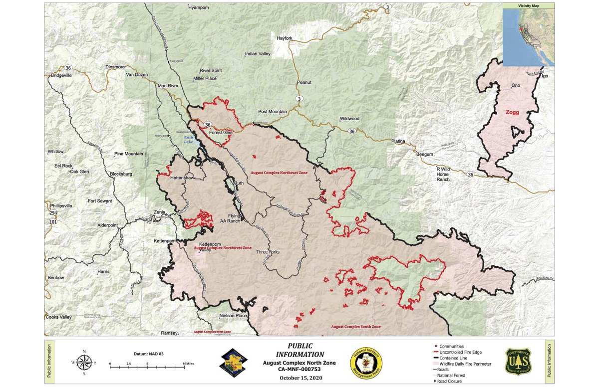 ShastaTrinityNF's tweet photo. #AugustComplex #NEZone #NWZone Update and map for 10/15
A Red Flag Warning is in effect until Friday morning. Higher temps, lower humidities, and strong winds will lead to increased fire activity in areas.
For more information visit https://t.co/qzdtd2KiHz https://t.co/rq4qMEOPiq