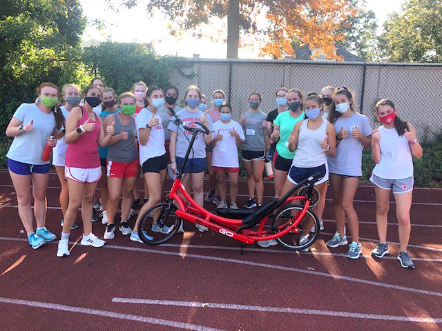 elliptigo's tweet photo. This fall, Sacred Heart Academy of Hempstead, NY won our school giveaway. They have already put their new ElliptiGO 8C and Fluid 365 Trainer to good use. They are now of one of over 300 schools that are utilizing ElliptiGO training to benefit their programs. https://t.co/E28vIYlttl