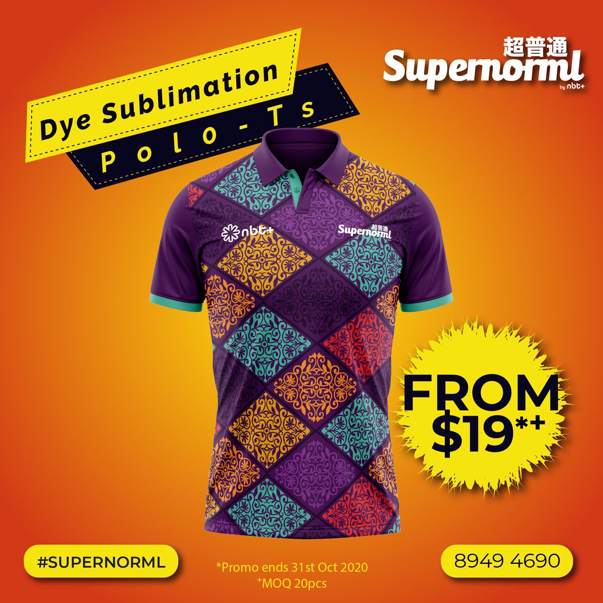 supernorml's tweet photo. You Are What You Wear!

Dye Sublimation is perfect for anyone wishing to have totally unique corporate, team, group and leisure wear. 

The advantages over other processes, allows you to embed customised logos, designs and colours all within one piece of material. 

#supernorml https://t.co/M2m5YExZwG