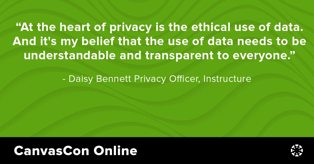 Canvas_by_Inst's tweet image. At the heart of privacy is the ethical use of data...

#canvascon #canvascon2020