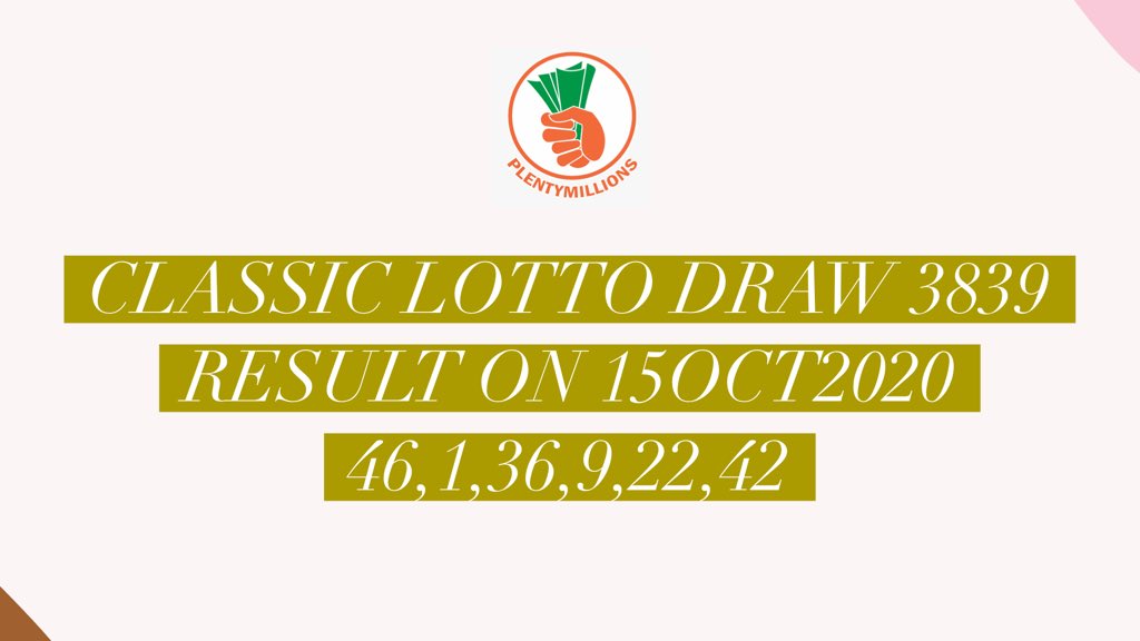 wednesday lotto 3839