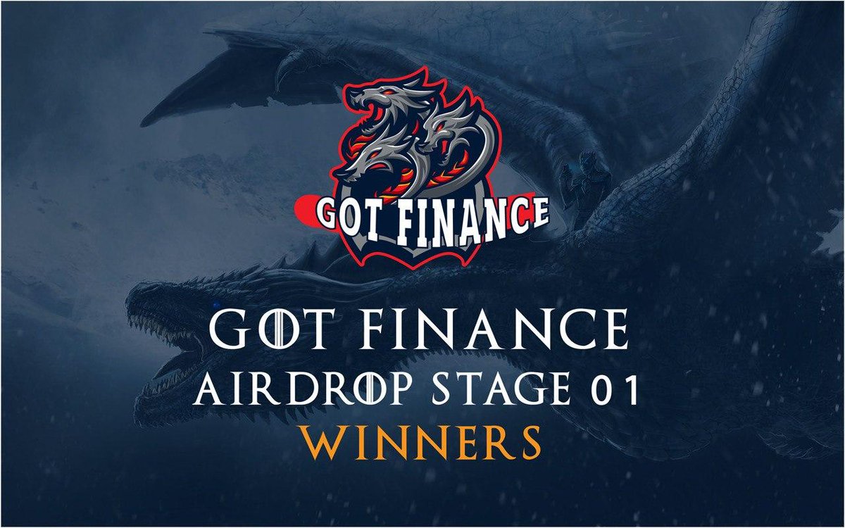 Got_Finance's tweet photo. 🥂🥂 Here We Go !! 🥂🥂
🥇🥇 Visit The list of Winners From First AirDrop from GoT Finance 👇
https://t.co/W5D6O2JT0y

#defi #GoT #GOT_Finance #Airdrops #Winners https://t.co/UnGWaj1z50