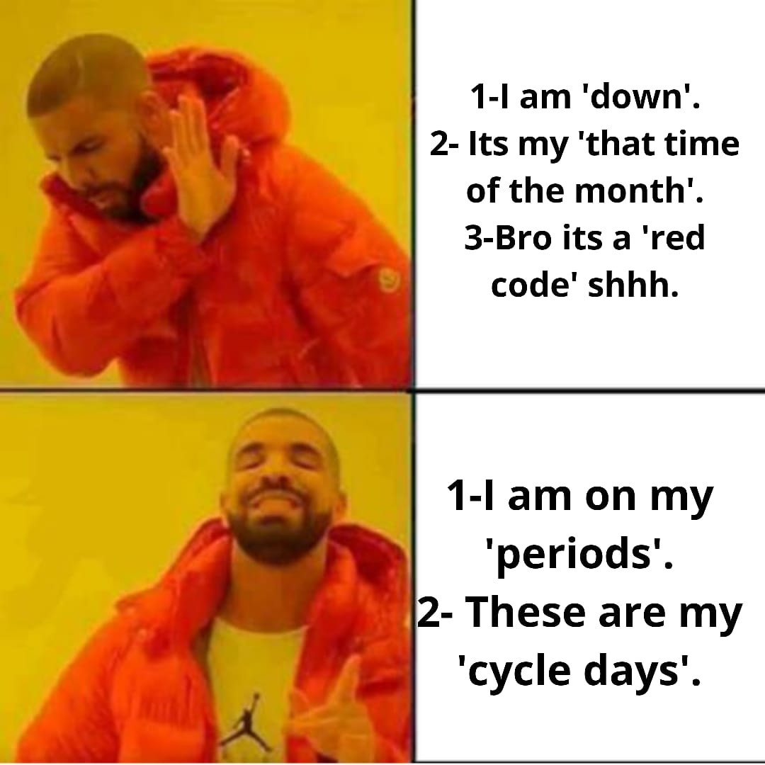 BleedsDu's tweet photo. Using the right lingo is crucial..
#periodproblems #periods @YouthKiAwaaz @PeriodPaath @Talisicup @periodicaldiary @periodmovement https://t.co/b9kPfjBZ3X