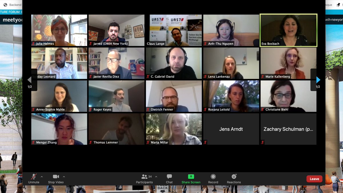 dwih_ny's tweet photo. In the first workshop of the FUTURE FORUM: #BuildingBiopolis hosted by @UniCologneNY and @UAS7alliance, experts come into conversation with attendees about resilience and adaptation for coastal regions globally. https://t.co/UjwuiAlMPm