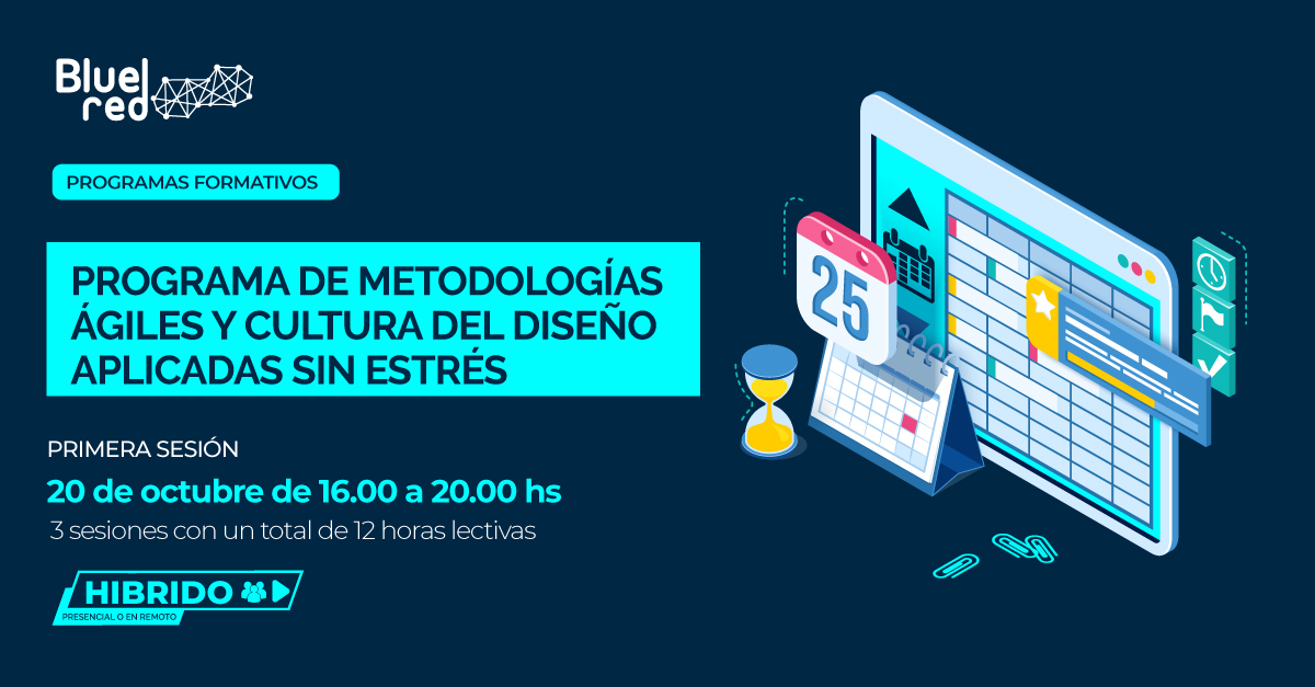 Descubre pautas sencillas y pragmáticas que permiten incorporar aspectos clave de la filosofía #agile, sin generar grandes transformaciones o procesos de excesivo estrés en las organizaciones y sus equipos con <a href="/madclimber/">Ramón Puchades</a> y <a href="/juanfrcarro/">Juan Francisco Carró</a>.  bluered.es/nuestros-progr…