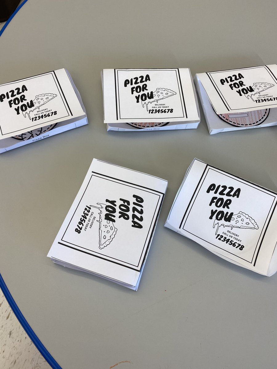 MsDaniellePrek's tweet image. We made delivery boxes today with pizza to learn about delivery drivers! #communityhelpersweek #projectbefore #pizza