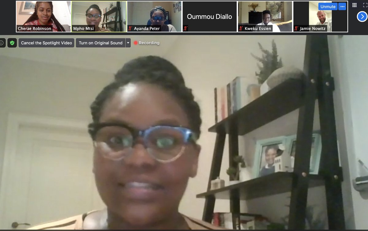 sasyrae's tweet image. Currently listening to Mpho Mtsi, a PE actuary putting us on to how she learned how to become a pig farmer by reading a blog from a farmer in Nigeria who did the same + reminding us that black people don't need to learn how to save, we need to remember who we are. #WeAreTheThread