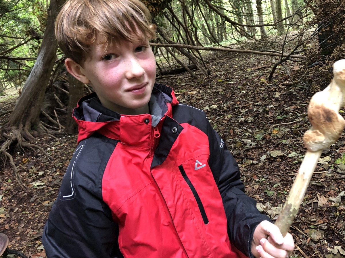sjcssalisbury's tweet photo. The St Joseph's 'Woodland Warriors' spent the day at the Devenish Reserve making charcoal for pencils and notepads, campfire bread and setting up camp in hammocks! #wildwellbeing #getoutdoors #campfirebread #hammocks @wiltswild @WiltsWildlife https://t.co/Jv1YMA6jZD