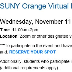 LPP high school students consider attending the upcoming <a href="/SUNY_Orange/">SUNY Orange</a>  Virtual Transfer Fair
sunyorange.edu/transfer/fair.…