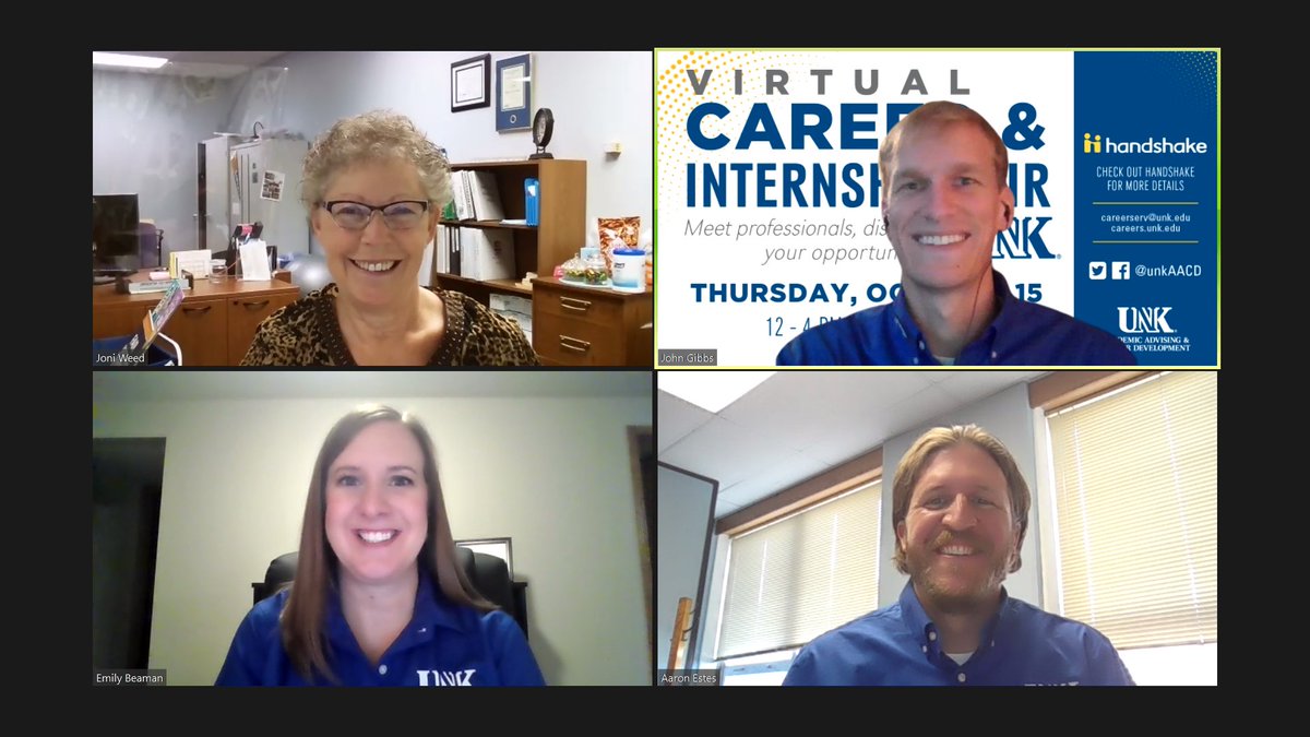 Today is the day! We are here and ready to make sure you have a successful Career and Internship Fair. You can jump into a zoom room to ask questions, access your schedule, and sign up for more sessions throughout the afternoon by using this link: ow.ly/aLSn30reVa7