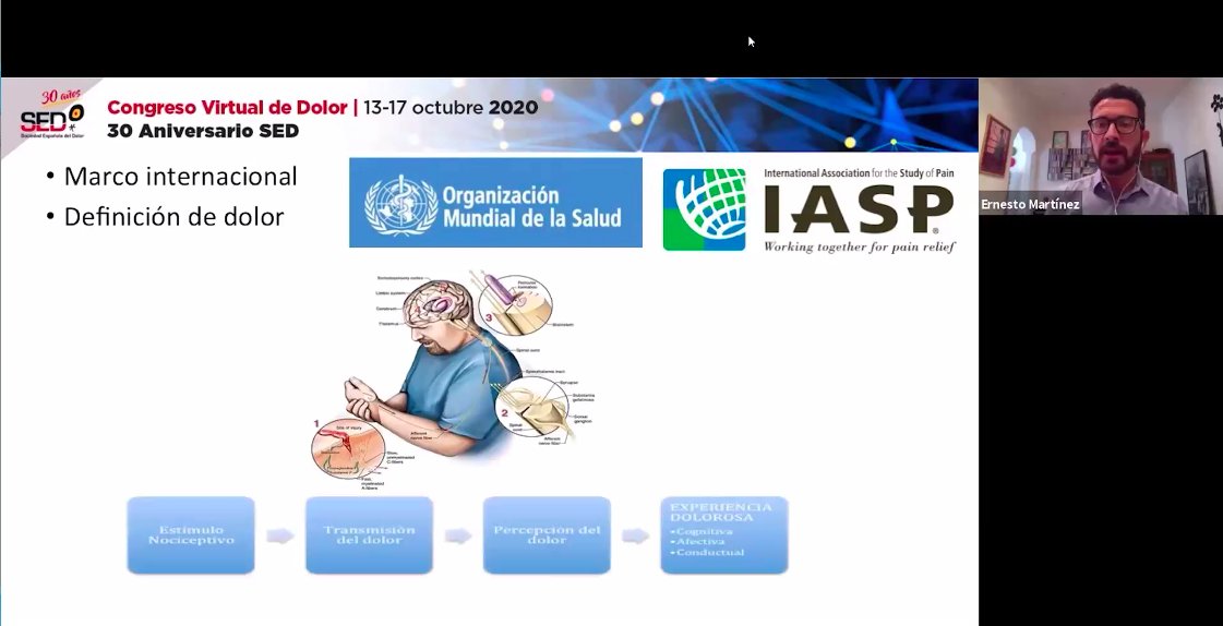 En la mesa sobre "Nuevas tecnologías en el manejo del dolor infantil", el Dr. Ernesto Martínez habla sobre la herramienta PainAPPle #CongresoSED2020