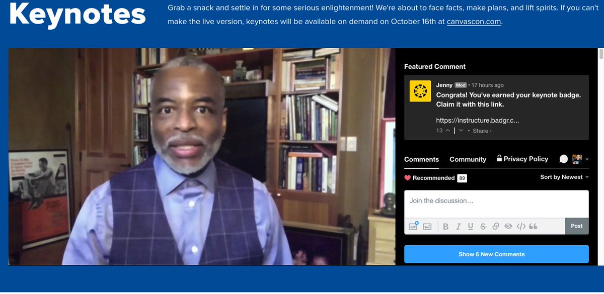 catalystforjoy's tweet image. It&apos;s always a good day when you get to listen to @levarburton #CanvasCon2020 #canvascon