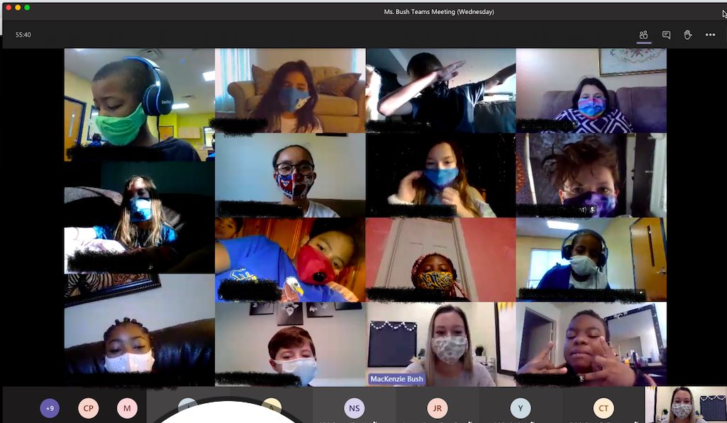 We’re all practiced up and ready for mask wearing!