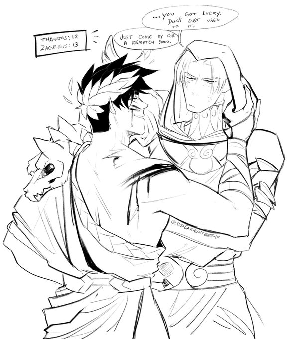 quick #Thanzag doodle to keep my sanity during this semester ✨ #hades 