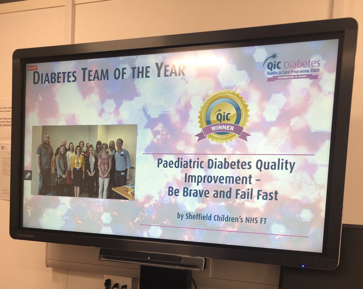 Well Done team! We are the winners of diabetes team of the year #QiCDiabetes