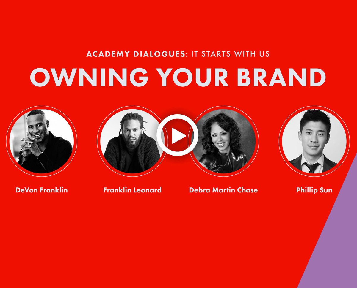 Thequestforit's tweet photo. TODAY: Academy Dialogues focuses on importance of 
“OWNING YOUR BRAND” in Hollywood  w/DeVon Franklin, Franklin Leonard, Debra Martin Chase and Phillip Su : https://t.co/TxNvIWNcx4 #film #actors #theacademy #thequestforit https://t.co/cK87k3auVo