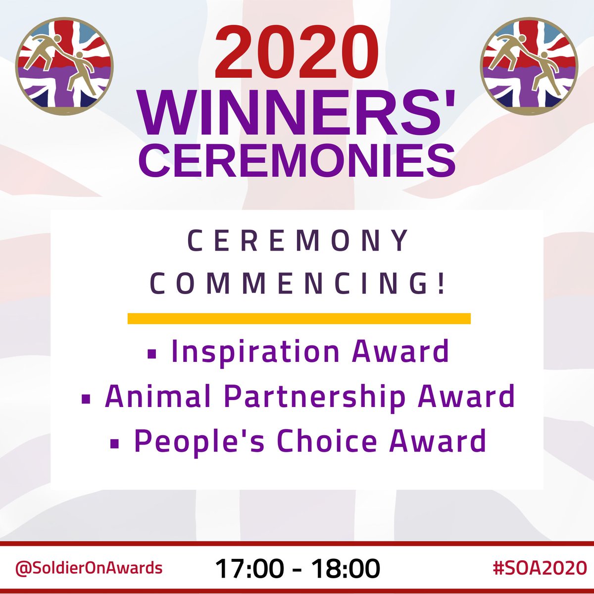 SoldierOnAwards's tweet photo. Please do get involved using the hashtag #SOA2020 - let's get the news of our finalists and winners to really sparkle tonight ✨ #SoldieringOnAwards #ArmedForcesCommunity #MilitaryFamily #10YearsOfSOA https://t.co/d4JFeW2Rfa