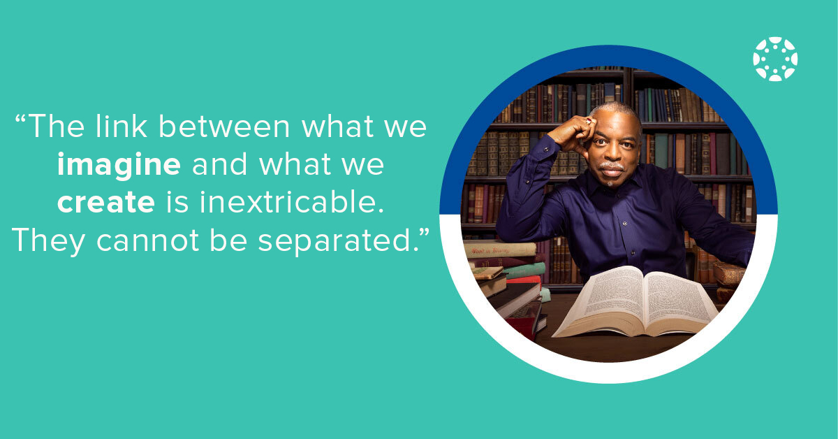 Canvas_by_Inst's tweet image. &quot;The link between what we imagine and what we create is inextricable.&quot; - @levarburton 

#canvascon #canvascon2020