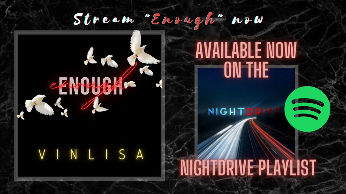 vinlisa_'s tweet photo. Ouuuuuuweeeee, we on a playlist babyyyyyyy.

Stream my latest single here: https://t.co/gWyUaA8hrP

And check out the NightDrive Playlist while you're at it:
https://t.co/Cl8I4USFal https://t.co/Iii66IrqOw