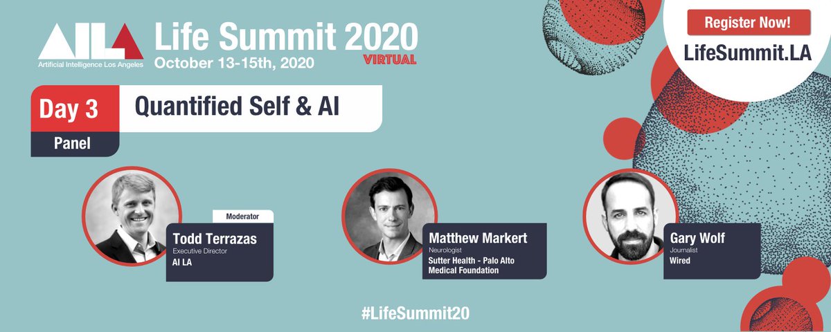AILA_Community's tweet photo. How can AI pair with #analytics #coaches to help make sense of the numbers and help us live our best lives?
@agaricus @MatthewMarkert @quantifiedself @ToddTerrazas
Register: https://t.co/8RkGiUURgK
#LifeSummit20 #AI #digitalhealth #quantifiedself #wearables https://t.co/SNQJX8XWRZ