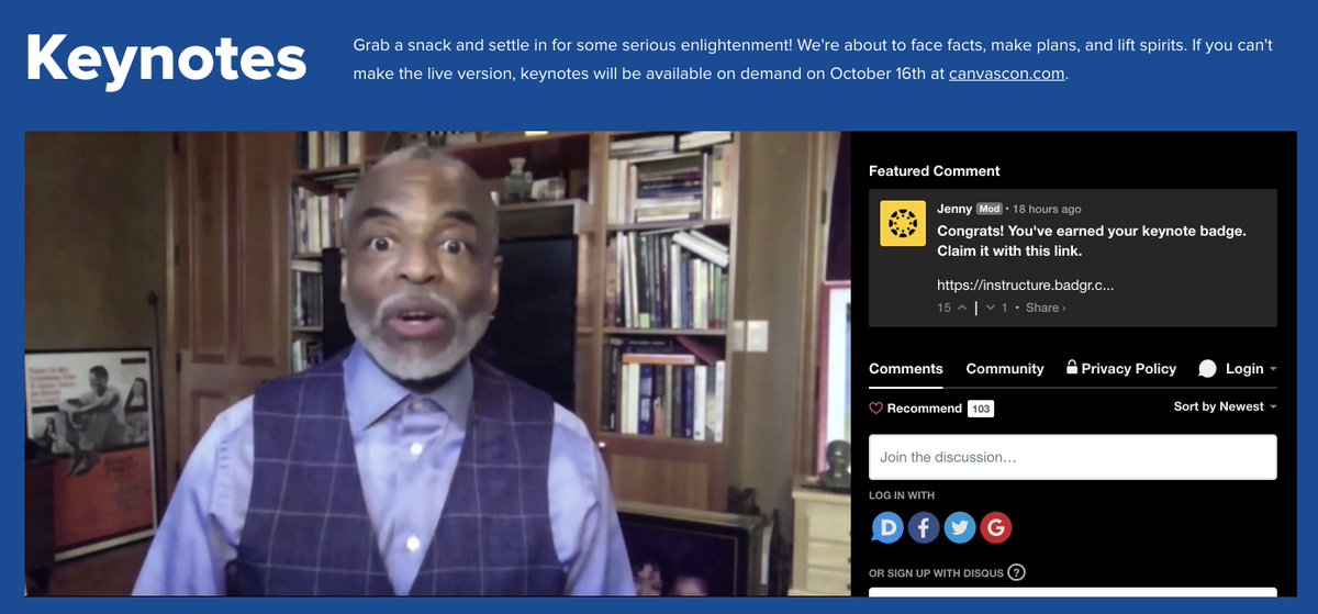 JonKas82's tweet image. I could sit and learn from @levarburton all day.  His tone and delivery of storytelling is remarkable.  Completely geeking out here, I need to watch all the @readingrainbow immediately.  #CanvasCon2020 #canvascon @CanvasLMS