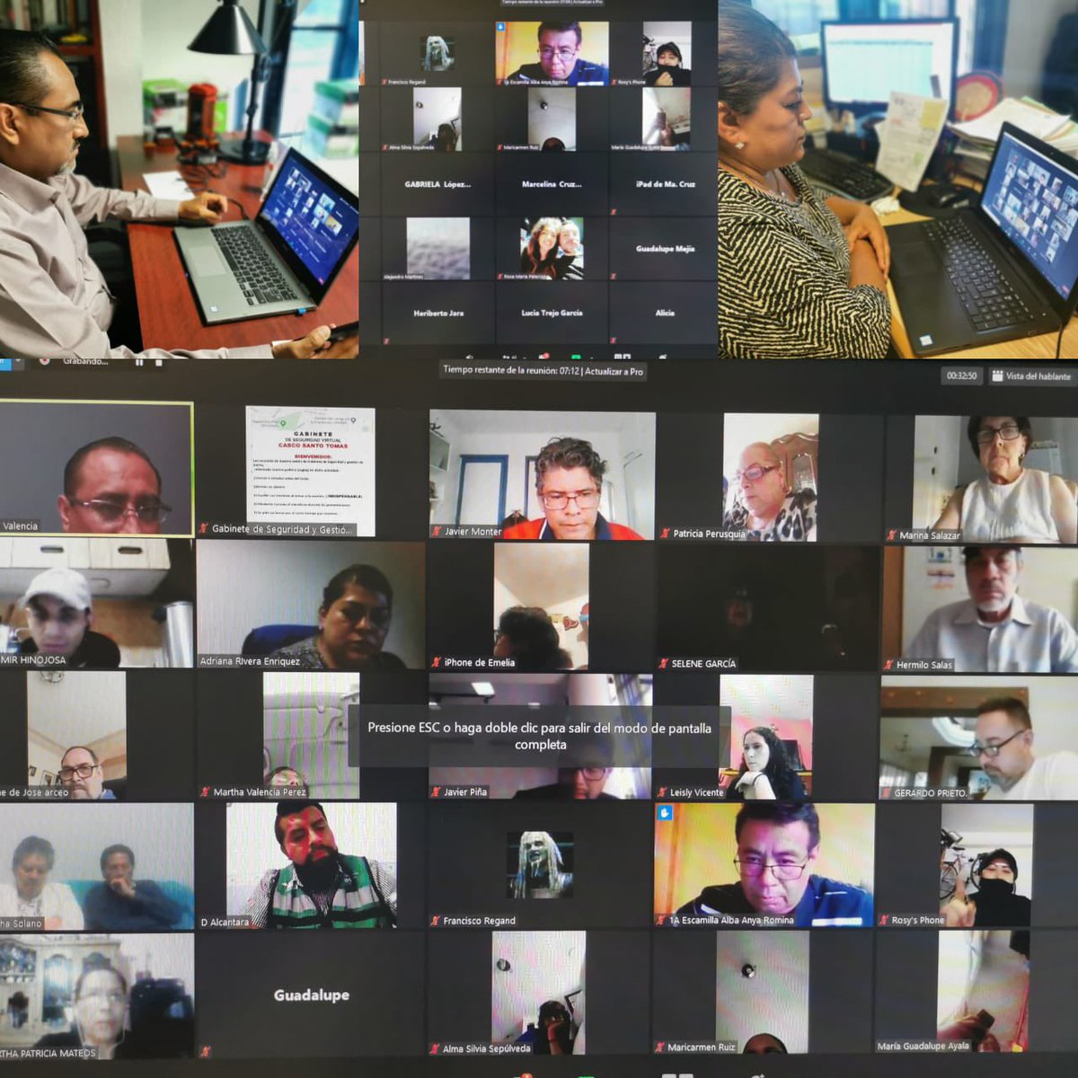 MHcesac's tweet photo. A través de las sesiones en el Gabinete de Seguridad Ciudadana y Gestión de Barrio en la colonia #SantoTomás, vecinas y vecinos se dieron cita en #ZOOM para una plática sobre la aplicación de #ReporteMH.
#MHelCorazónDeLaCapital https://t.co/v08hpsLL0v