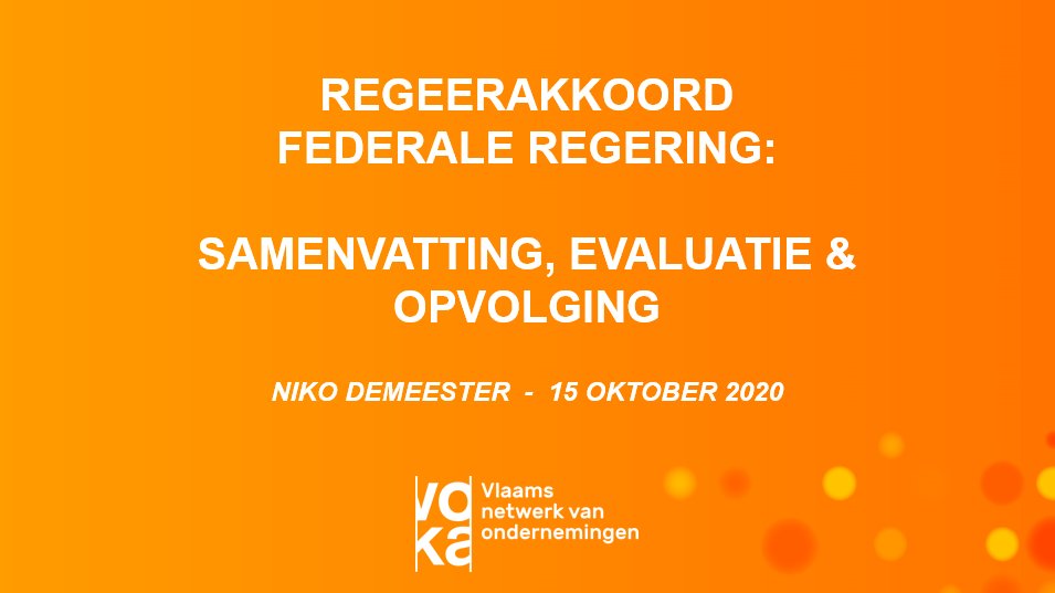 jokevijverman's tweet photo. Vanavond gaf Niko Demeester, Secretaris-Generaal van @vokavzw de aftrap van een reeks initiatieven om het nieuwe federale regeerakkoord #DeCroo1 voor te stellen aan onze leden. #begov 🇧🇪 #publicaffairs https://t.co/iPZ7BV4BH4