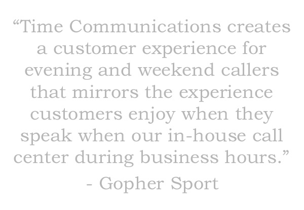 We love to hear from companies that we work with! Thank you for the feedback Gopher Sport.