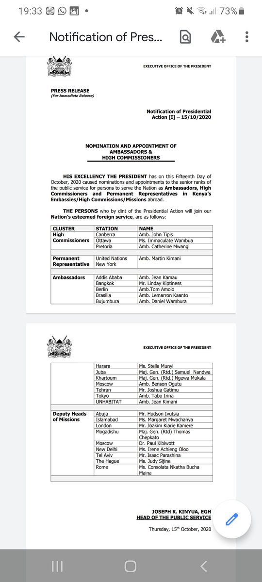 ahmednasirlaw's tweet image. 45% of new AMBASSADORIAL Appointments are from ONE TRIBE...yet Uhuru and baba tell us 24/7 that bbi is "about ethnic inclusiveness"...BULLSHIT...