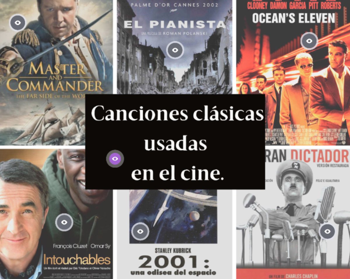 Música clásica en el cine, algunos ejemplos ;-) view.genial.ly/5f86c91cad276c… #herramientasTICMusica #formacionTIC Creado por Helena ;-)