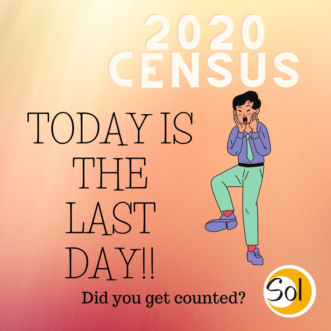 KernSolNews's tweet photo. Today is the last day!  Get counted now! 
.
.
#census #2020Census #kerncounty #California #Census2020 #youcount #completecount https://t.co/S4BpZy1kDH