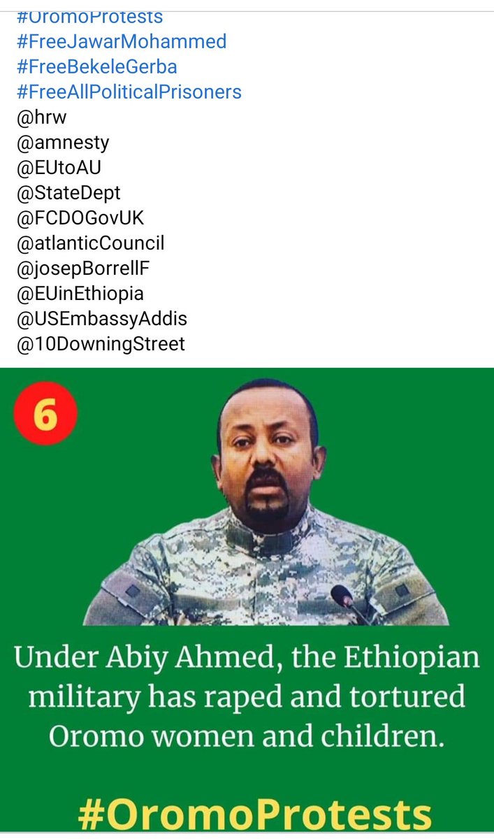 Tolchaa2's tweet photo. #OromoProtests 
Abiyyi  must Go👎 https://t.co/uLvW3dKmd2