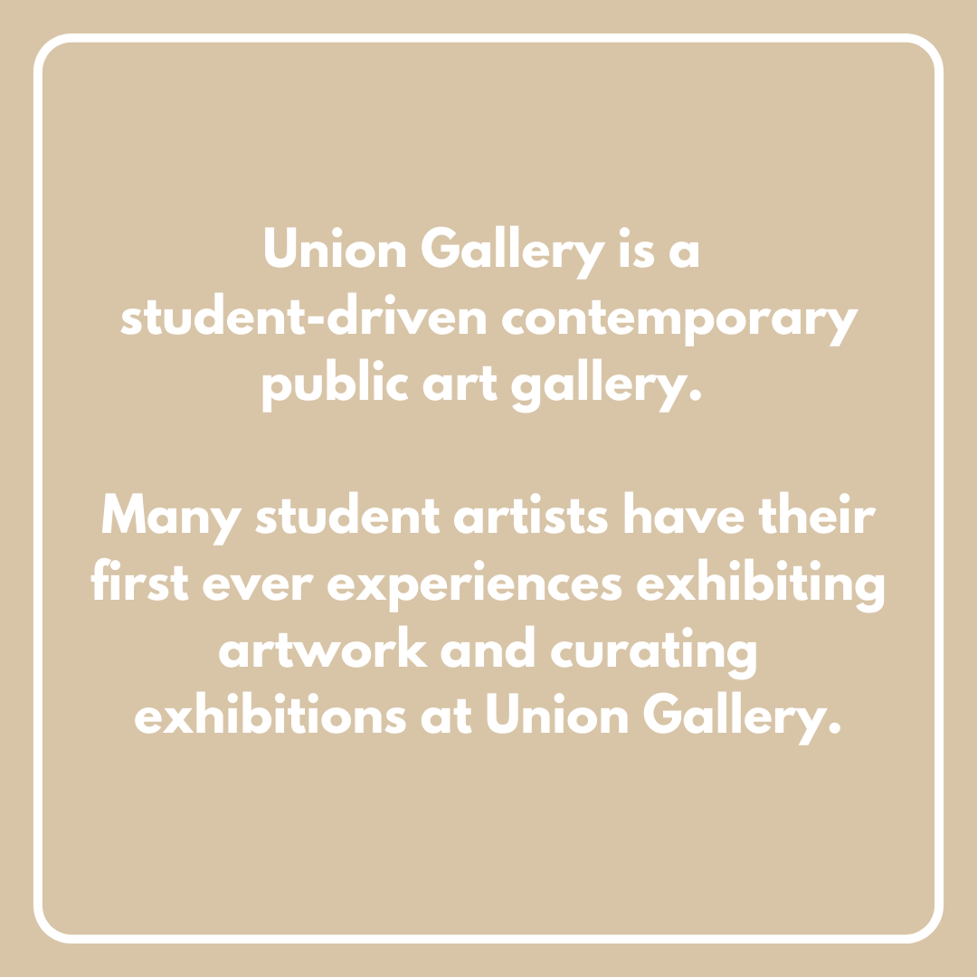 TheUnionGallery's tweet photo. #DidYouKnow 80% of #UnionGallery exhibitions showcase student artwork?

On October 21-22, be sure to #SupportUnionGallery by voting YES to our continued funding in the #AMSreferendum!

#YourStudentGallery #QueensUG #YGKgallery https://t.co/zlpR5DJbnG
